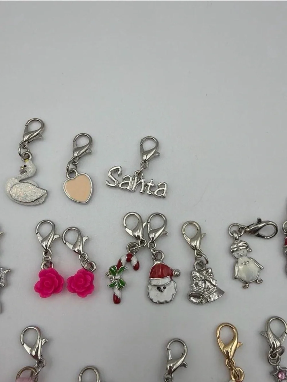 Pink Kids Necklace and Bracelet Charm Set